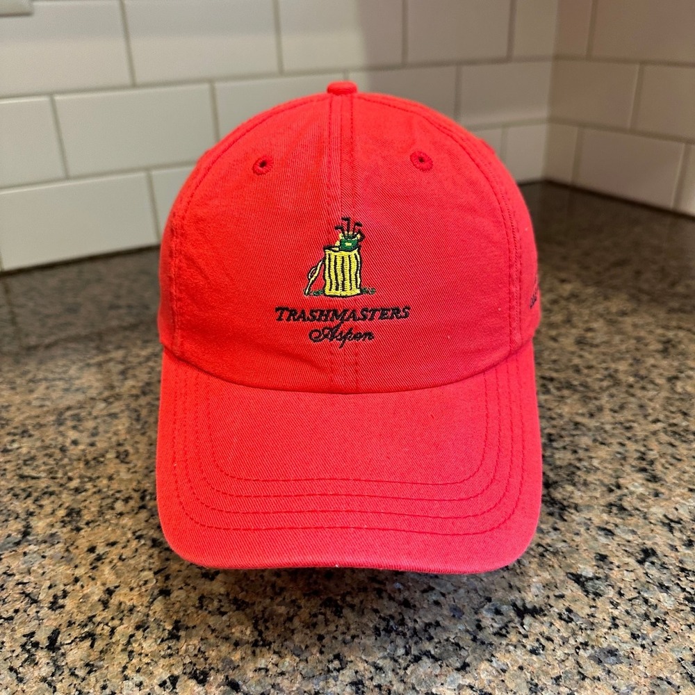 Trashmasters Aspen Golf Tournament American Dry Goods Baseball Cap Red